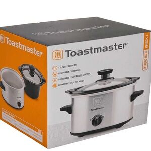 Toastmaster 1.5 Quart Slow Cooker with Tempered Glass Lid - New